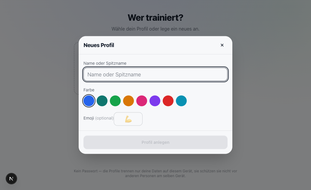 Profil-Auswahl